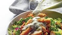 Crispy Chicken Salad with Tzatziki Ranch Crispy Chicken Salad with Tzatziki Ranch