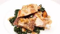 Gorgonzola-stuffed guinea fowl with cavolo nero and chestnuts Gorgonzola-stuffed guinea fowl with cavolo nero and chestnuts