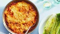 Tex-Mex Beef Tamale Pie with Romaine Wedge Salad Tex-Mex Beef Tamale Pie with Romaine Wedge Salad