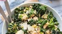 Salmon and Kale Caesar Salad Salmon and Kale Caesar Salad