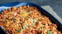 Layered Chicken Enchilada Casserole Layered Chicken Enchilada Casserole