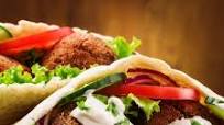 Falafel Pita with Tzatziki Sauce Falafel Pita with Tzatziki Sauce