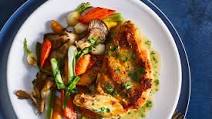 Quick Skillet-Roasted Chicken with Spring Vegetables Quick Skillet-Roasted Chicken with Spring Vegetables