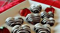 Chocolate Covered Heart Shaped Strawberries Chocolate Covered Heart Shaped Strawberries