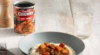 Chunky Beef Poured Over Rice Chunky Beef Poured Over Rice