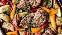 Sheet Pan Italian Chicken with Potatoes and Peppers Sheet Pan Italian Chicken with Potatoes and Peppers