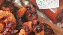 Bacon Wrapped Shrimp with Spicy Peach Glaze Bacon Wrapped Shrimp with Spicy Peach Glaze
