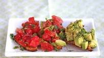 Breakfast Bruschetta with Tomato and Avocado Breakfast Bruschetta with Tomato and Avocado
