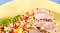 Grilled Pork Tenderloin with Fresh Fruit Salsa Grilled Pork Tenderloin with Fresh Fruit Salsa