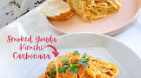 Smoked Gouda Carbonara AND Kimchi Carbonara Smoked Gouda Carbonara AND Kimchi Carbonara