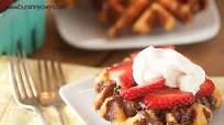 Liege Waffles with Nutella and Strawberries Liege Waffles with Nutella and Strawberries