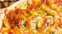 Cheesy Leek and Potato Bake Cheesy Leek and Potato Bake