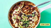 Skillet Beef Moussaka with Eggplant & Creamy Sauce Skillet Beef Moussaka with Eggplant & Creamy Sauce