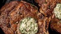 Bone-In Ribeye with Garlic-Herb Butter Bone-In Ribeye with Garlic-Herb Butter