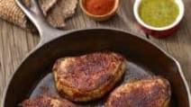 Spicy Pork Chops with Argentine Chimichurri Sauce Spicy Pork Chops with Argentine Chimichurri Sauce