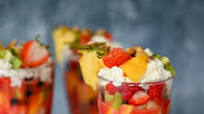 Lebanese Fruit Cocktail with Ashta Lebanese Fruit Cocktail with Ashta