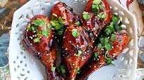 Sweet ‘n Sticky Baked Chicken Drumsticks Sweet ‘n Sticky Baked Chicken Drumsticks