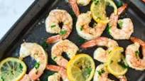 Sheet Pan Lemon Garlic Shrimp (Whole30 Paleo Keto) Sheet Pan Lemon Garlic Shrimp (Whole30 Paleo Keto)