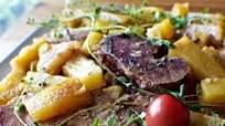 Slow cooker Pineapple Ham Steaks with Mustard Sauce Slow cooker Pineapple Ham Steaks with Mustard Sauce