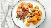 Pork Chops with Spiced Butternut Squash Pork Chops with Spiced Butternut Squash