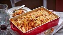 Leftover pork, tomato and rosemary rigatoni pasta bake Leftover pork, tomato and rosemary rigatoni pasta bake
