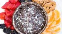Dark Chocolate Hummus with Coconut Dark Chocolate Hummus with Coconut