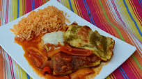 Hatch Chile Relleno Casserole with Ranchero Sauce Hatch Chile Relleno Casserole with Ranchero Sauce