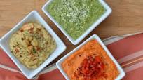 Home-made Hummus Trio Home-made Hummus Trio
