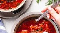 Borscht Soup with Beef Borscht Soup with Beef