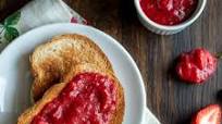 Strawberry Rhubarb Refrigerator Jam (No-Refined Sugar) Strawberry Rhubarb Refrigerator Jam (No-Refined Sugar)