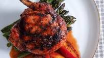 Grilled Cajun Pork Chops With Peach Bourbon Sauce Recipe by Tasty Grilled Cajun Pork Chops With Peach Bourbon Sauce Recipe by Tasty