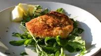 Panko Crusted Swordfish with Arugula and Watercress Panko Crusted Swordfish with Arugula and Watercress