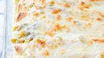 Creamy White Chicken Enchiladas (+Video) Creamy White Chicken Enchiladas (+Video)