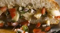 Grilled Creamy Brie, Fresh Tomato and Red Onion Focaccia Grilled Creamy Brie, Fresh Tomato and Red Onion Focaccia