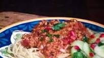 Thai Fried Ground Pork with Angel Hair Thai Fried Ground Pork with Angel Hair