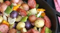 ONE PAN POTATO SAUSAGE BAKE ONE PAN POTATO SAUSAGE BAKE