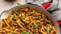 Vegan Mongolian Beef Noodles Vegan Mongolian Beef Noodles