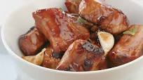 Costillas BBQ de cerdo ahumadas Costillas BBQ de cerdo ahumadas