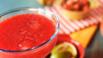 Frozen Strawberry Margaritas for One Frozen Strawberry Margaritas for One