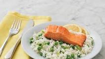 Lemon Rice With Crispy Salmon Lemon Rice With Crispy Salmon