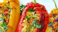 Sweet Long Peppers Stuffed with Cauliflower Rice Sweet Long Peppers Stuffed with Cauliflower Rice