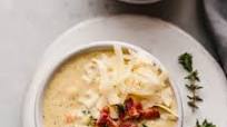 Lightened Up Cheddar Cauliflower Broccoli Soup Lightened Up Cheddar Cauliflower Broccoli Soup