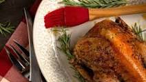 Roasted Pheasant with Spicy Apple Bacon Glaze Roasted Pheasant with Spicy Apple Bacon Glaze