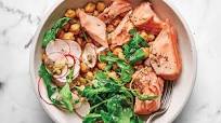 Lemony Salmon and Spiced Chickpeas Lemony Salmon and Spiced Chickpeas