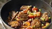 Braised pork with plums Braised pork with plums