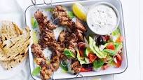 Easy lamb skewers with Greek-style salad Easy lamb skewers with Greek-style salad