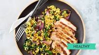 Spiced Pork Steaks with Persian-Style Brown Rice Spiced Pork Steaks with Persian-Style Brown Rice