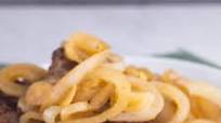 Hamburger Steaks with Fried Onions Hamburger Steaks with Fried Onions