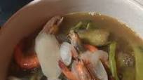 Shrimp and Salmon Belly Sinigang na Kamias Shrimp and Salmon Belly Sinigang na Kamias