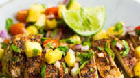 Jerk Chicken with Pineapple Salsa Jerk Chicken with Pineapple Salsa